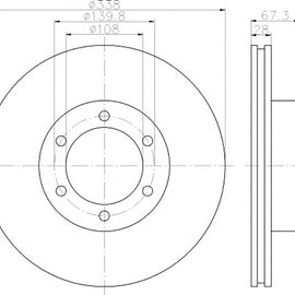 OPTIMA Front Brake Disc for TOYOTA Land Cruiser - SKU TBD7070-D - SpareMe South Africa