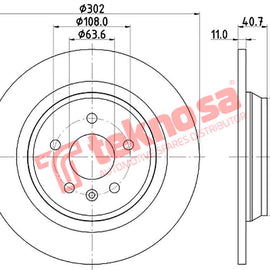 Brake Components Brake Disc TBD7077-D OPTIMA