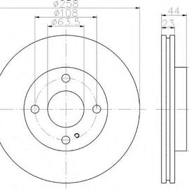FORD Fiesta - Front Brake Disc | OPTIMA | TBD7083-D - SKU TBD7083-D - SpareMe South Africa