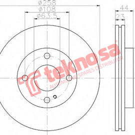 Brake Components Brake Disc TBD7083-D OPTIMA