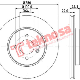 Brake Components Brake Disc TBD7091-D OPTIMA