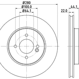 MINI Mini - Front Brake Disc | OPTIMA | TBD7091-D - SKU TBD7091-D - SpareMe South Africa