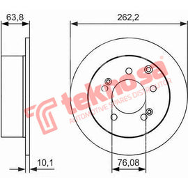 Brake Components Brake Disc TBD7096-D OPTIMA