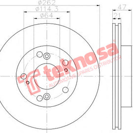 Brake Components Brake Disc TBD7098-D OPTIMA