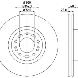 MAZDA - Front Brake Disc | OPTIMA | TBD7100-D - SKU TBD7100-D - SpareMe South Africa
