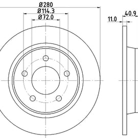 MAZDA - Rear Brake Disc | OPTIMA | TBD7102-D - SKU TBD7102-D - SpareMe South Africa