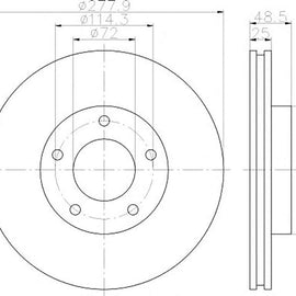 MAZDA - Front Brake Disc | OPTIMA | TBD7103-D - SKU TBD7103-D - SpareMe South Africa
