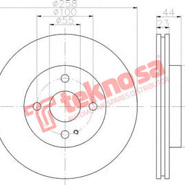 Brake Components Brake Disc TBD7107-D OPTIMA