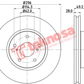Brake Components Brake Disc TBD7112-D OPTIMA