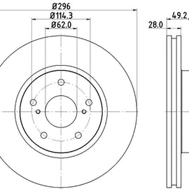 LEXUS IS - Front Brake Disc | OPTIMA | TBD7112-D - SKU TBD7112-D - SpareMe South Africa