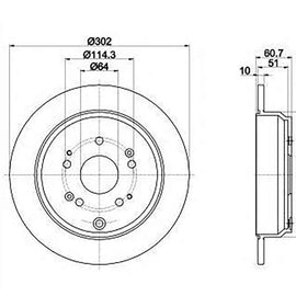HONDA CR-V - Rear Brake Disc | OPTIMA | TBD7127-D - SKU TBD7127-D - SpareMe South Africa