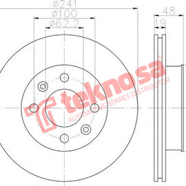 Brake Components Brake Disc TBD7128-D OPTIMA