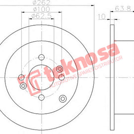 Brake Components Brake Disc TBD7129-D OPTIMA