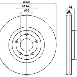 NISSAN Koleos - Front Brake Disc | OPTIMA | TBD7133-D - SKU TBD7133-D - SpareMe South Africa