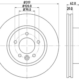 LAND ROVER Discovery - Front Brake Disc | OPTIMA | TBD7136-D - SKU TBD7136-D - SpareMe South Africa