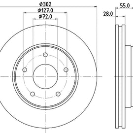 JEEP Wrangler - Front Brake Disc | OPTIMA | TBD7139-D - SKU TBD7139-D - SpareMe South Africa