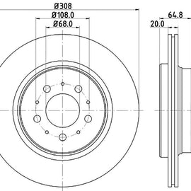 VOLVO XC90 - Rear Brake Disc | OPTIMA | TBD7154-D - SKU TBD7154-D - SpareMe South Africa