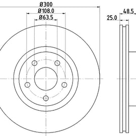 VOLVO C30 - Front Brake Disc | OPTIMA | TBD7159-D