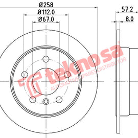 Brake Components Brake Disc TBD7161-D OPTIMA