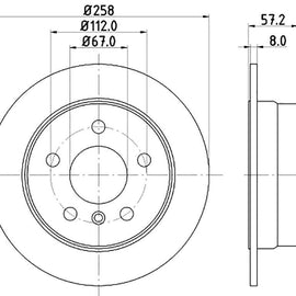 Mercedes-Benz A-Series - Rear Brake Disc | OPTIMA | TBD7161-D - SKU TBD7161-D - SpareMe South Africa