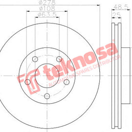 Brake Components Brake Disc TBD7162-D OPTIMA