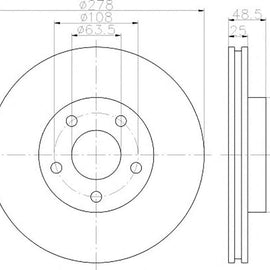 VOLVO C30 - Front Brake Disc | OPTIMA | TBD7162-D