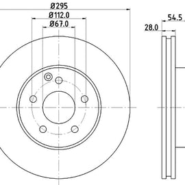 Mercedes-Benz E-Series - Front Brake Disc | OPTIMA | TBD7166-D - SKU TBD7166-D - SpareMe South Africa