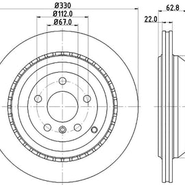 Mercedes-Benz GL-Series - Rear Brake Disc | OPTIMA | TBD7177-D - SKU TBD7177-D - SpareMe South Africa