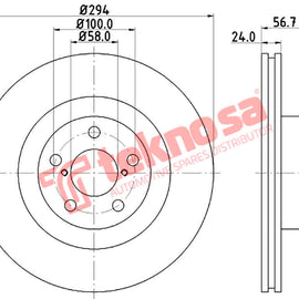 Brake Components Brake Disc TBD7178-D OPTIMA