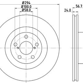 SUBARU BRZ - Front Brake Disc | OPTIMA | TBD7178-D - SKU TBD7178-D - SpareMe South Africa
