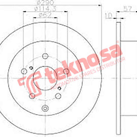 Brake Components Brake Disc TBD7181-D OPTIMA