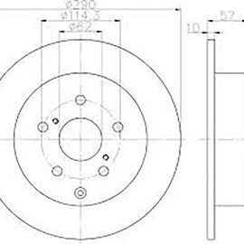TOYOTA Corolla - Rear Brake Disc | OPTIMA | TBD7181-D - SKU TBD7181-D - SpareMe South Africa