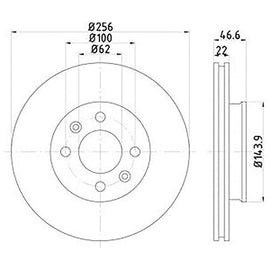 HYUNDAI Accent - Front Brake Disc | OPTIMA | TBD7187-D - SKU TBD7187-D - SpareMe South Africa