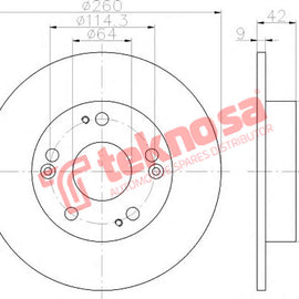 Brake Components Brake Disc TBD7191-D OPTIMA