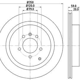 LAND ROVER Range Rover - Rear Brake Disc | OPTIMA | TBD7193-D - SKU TBD7193-D - SpareMe South Africa