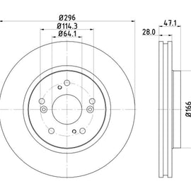 HONDA CR-V - Front Brake Disc | OPTIMA | TBD7198-D - SKU TBD7198-D - SpareMe South Africa