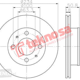 Brake Components Brake Disc TBD7200-D OPTIMA