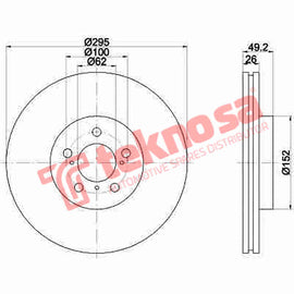 Brake Components Brake Disc TBD7203-D OPTIMA