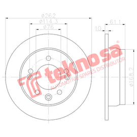 Brake Components Brake Disc TBD7213-D OPTIMA