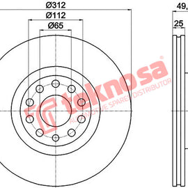 Brake Components Brake Disc TBD7214-D OPTIMA