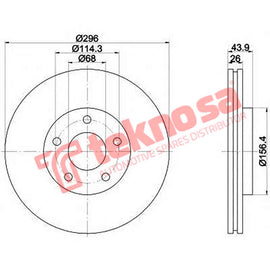 Brake Components Brake Disc TBD7217-D OPTIMA
