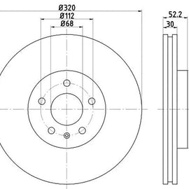 NISSAN Qashqai - Front Brake Disc | OPTIMA | TBD7219-D - SKU TBD7219-D - SpareMe South Africa