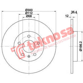 Brake Components Brake Disc TBD7220-D OPTIMA