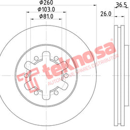 Brake Components Brake Disc TBD7229-D OPTIMA