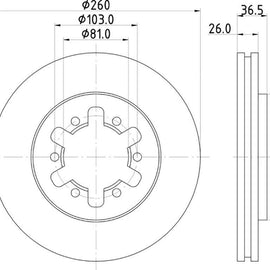 NISSAN Hardbody - Front Brake Disc | OPTIMA | TBD7229-D - SKU TBD7229-D - SpareMe South Africa