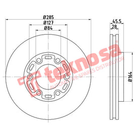 Brake Components Brake Disc TBD7231-D OPTIMA