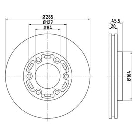 TOYOTA Hiace - Front Brake Disc | OPTIMA | TBD7231-D - SKU TBD7231-D - SpareMe South Africa