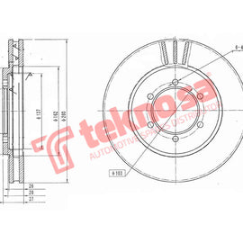 Brake Components Brake Disc TBD7234-D OPTIMA