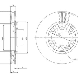 NISSAN Hardbody - Front Brake Disc | OPTIMA | TBD7235-D - SKU TBD7235-D - SpareMe South Africa