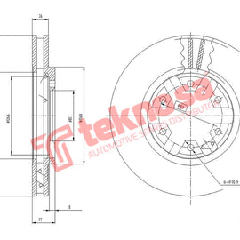Brake Components Brake Disc TBD7235-D OPTIMA